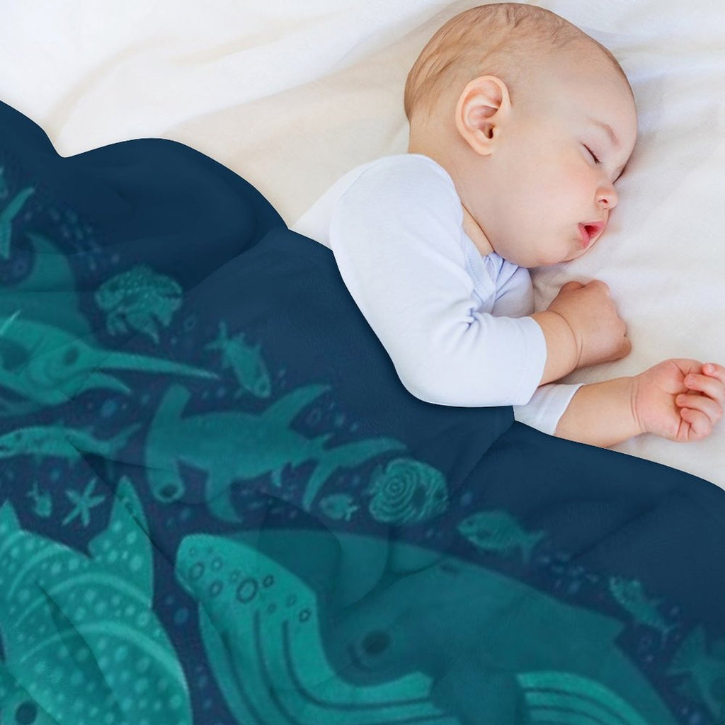 Aquatic Spectrum 2 Gift-ready Throw Blanket