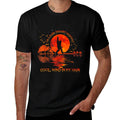 Bigfoot On A Dark Desert Highway Hand Rock And Roll  Slim-fit Cut T-Shirt