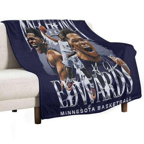 Anthony Edwards Travel-friendly Throw Blanket