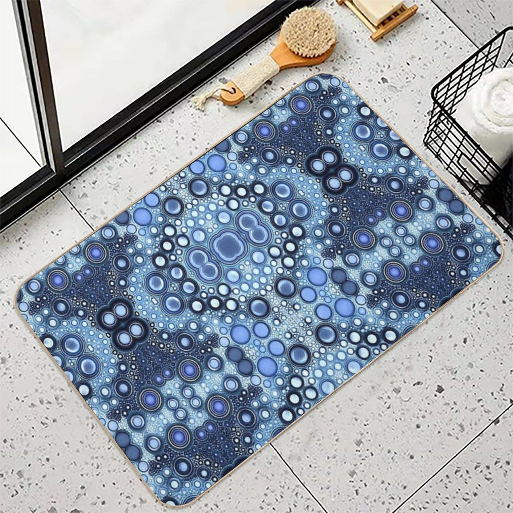 Jewels of Blues  Anti-Trip Bath Mat