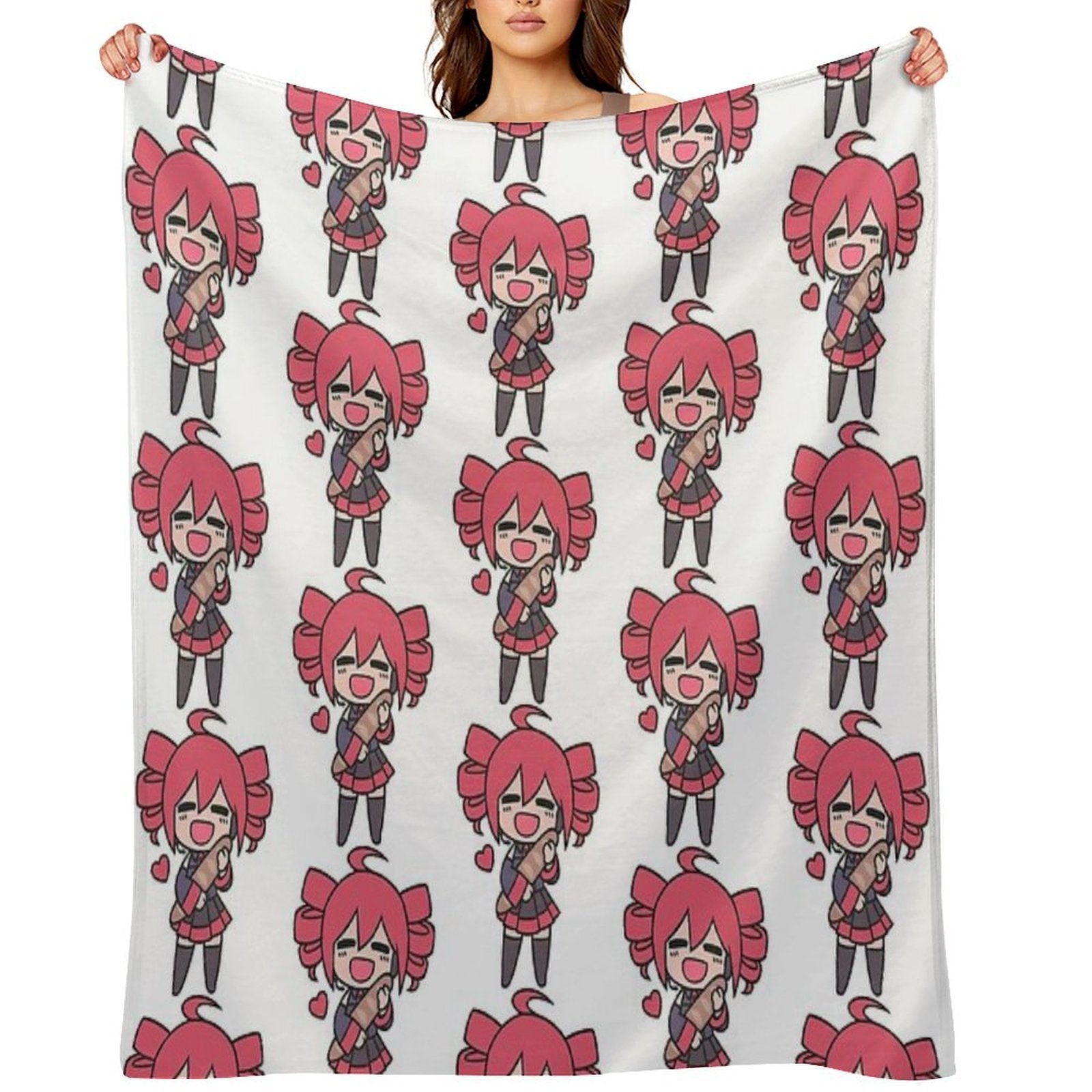 Teto Loves Bread Chibi Comfort Throw Blanket