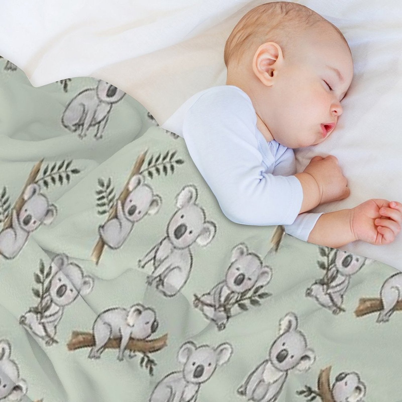 Aussie Animals Cute Koalas Set Shrink-resistant Throw Blanket