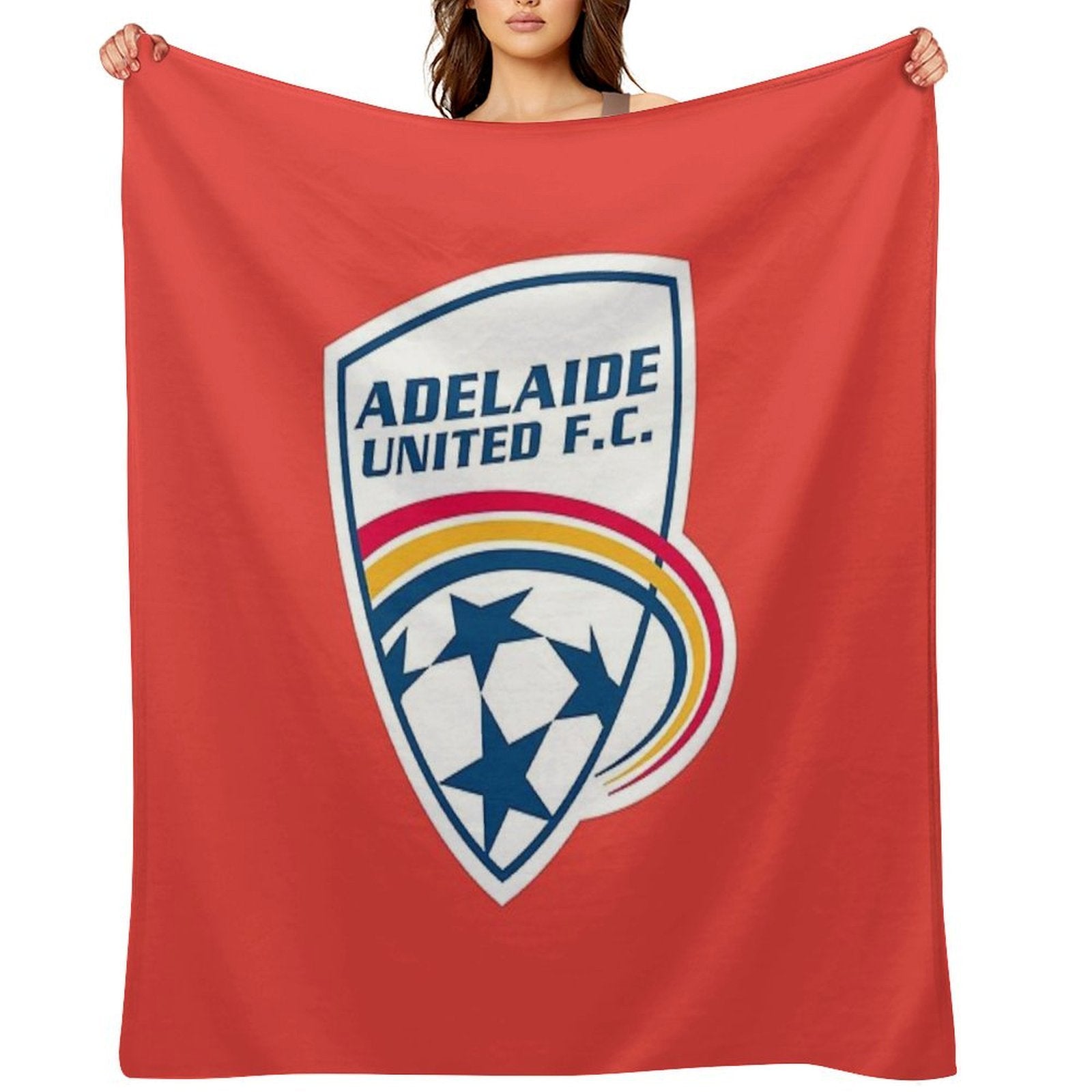 Adelaide United Anti-pilling Throw Blanket