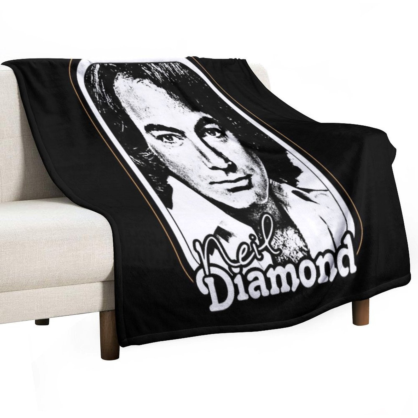 Rétró 1970s Fán Désígn Essential All-season Throw Blanket