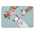 Bubble Gum Gang in Blue  Eco-Friendly Bath Mat