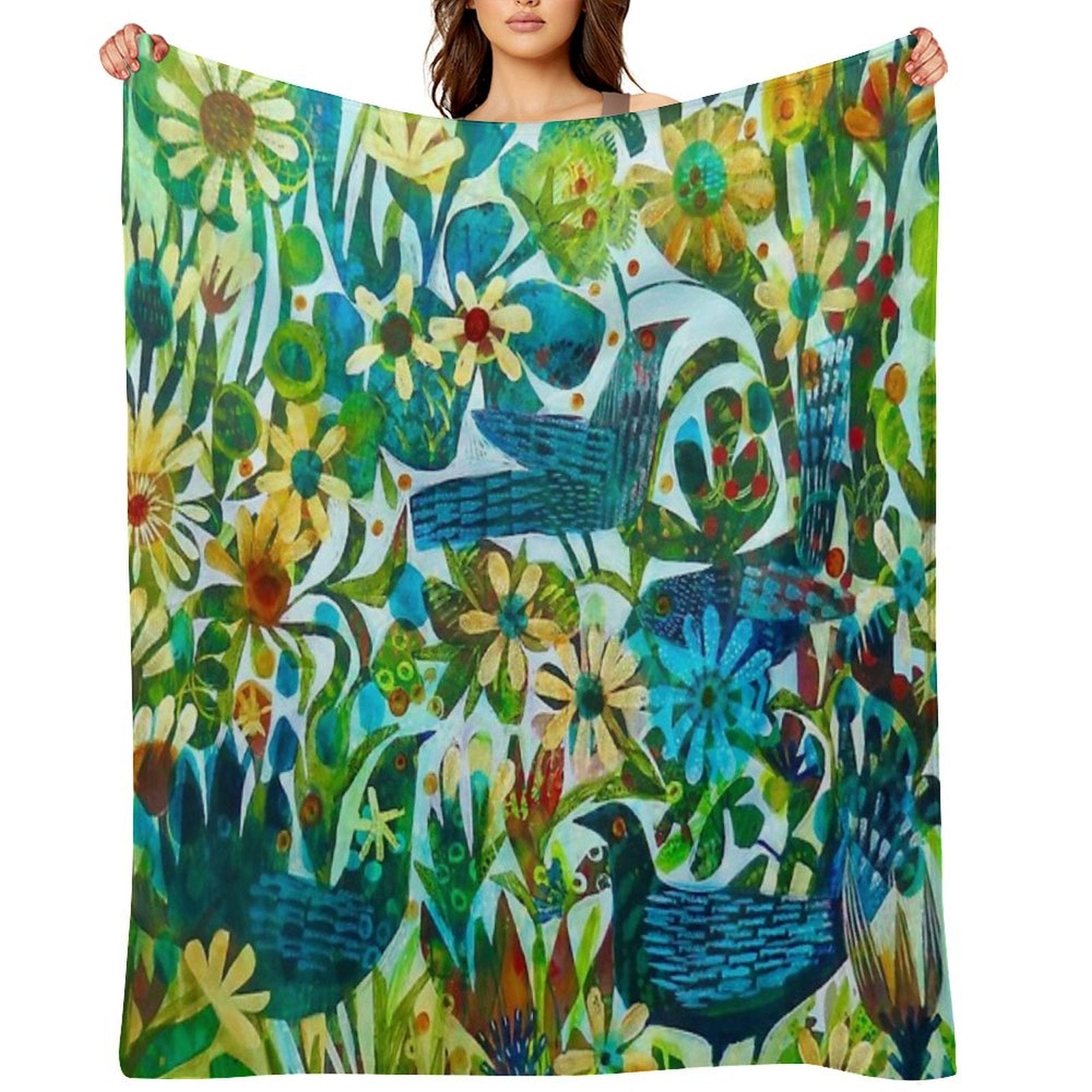 Summer Light, An Este MacLeod Design Eco-conscious Throw Blanket