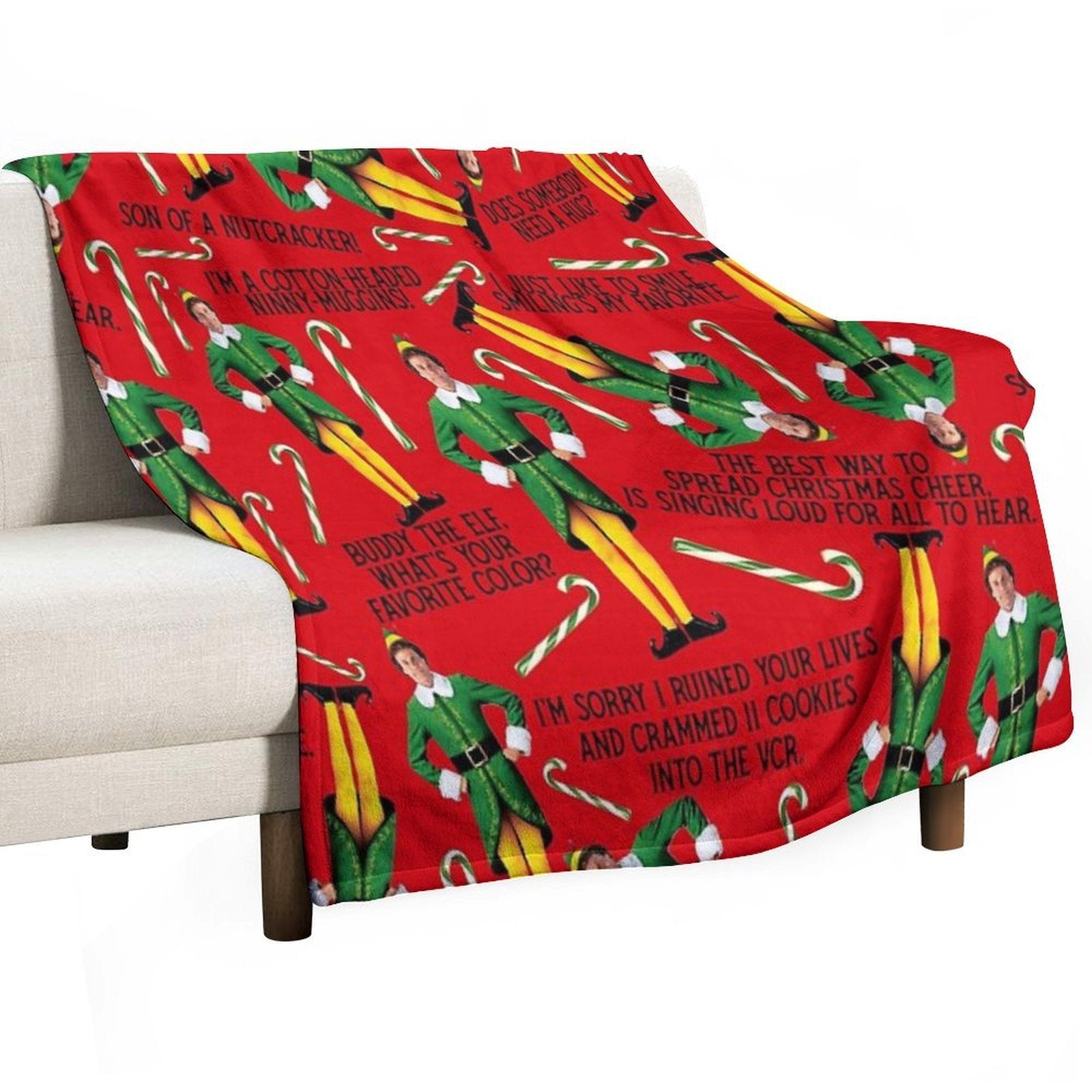 Buddy The Elf Print Gift-ready Throw Blanket