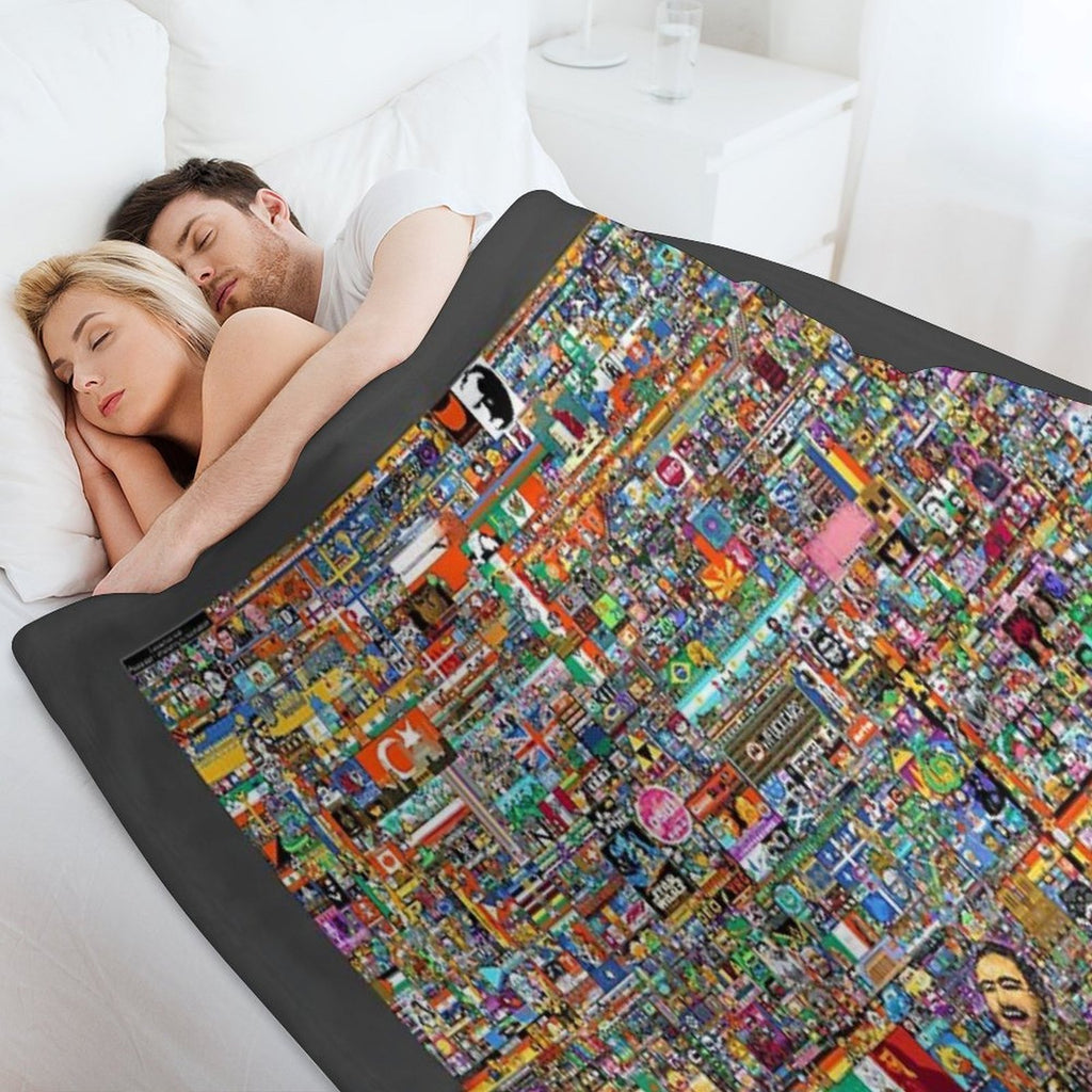 RPlace 2022 Blanket Eco-conscious Throw Blanket