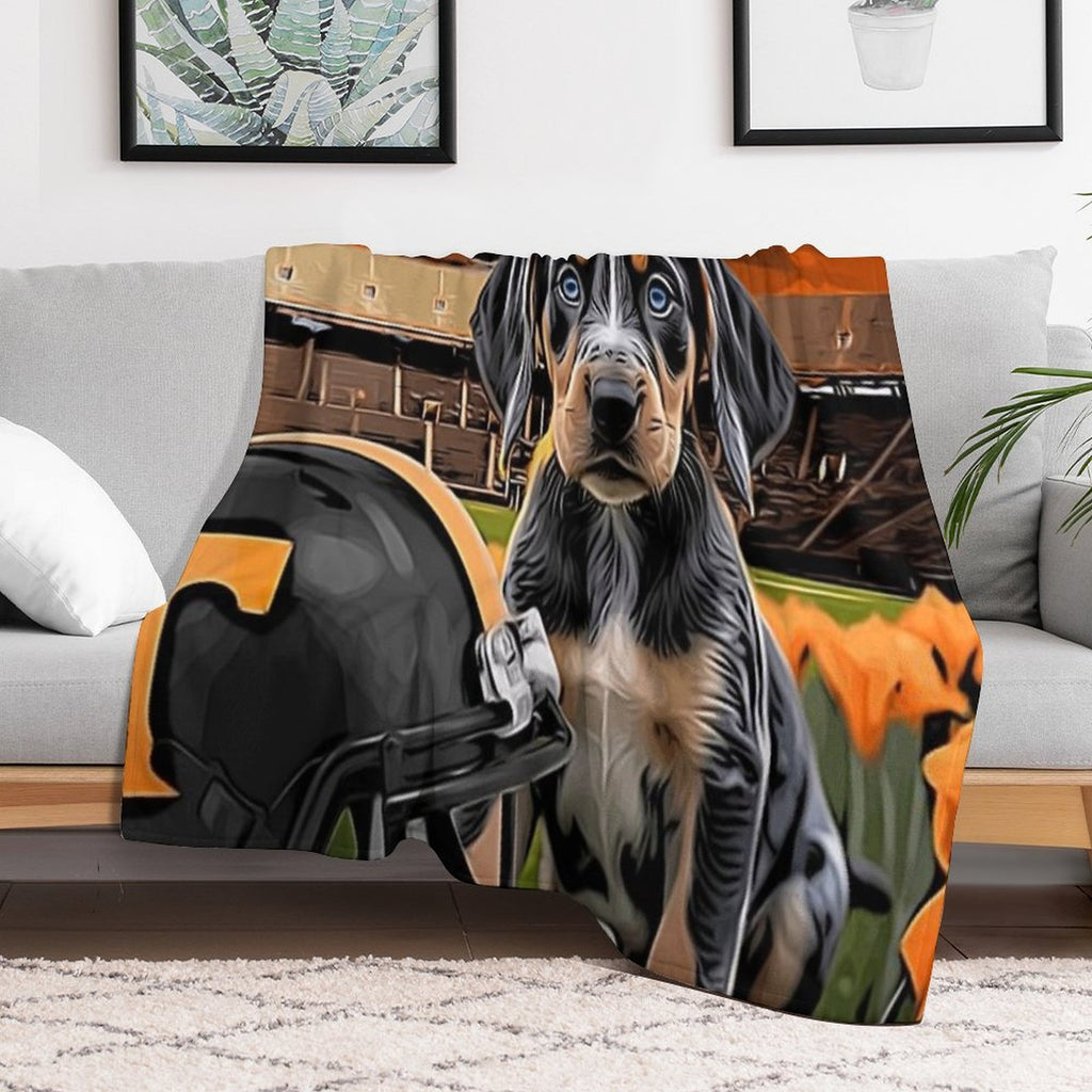 Tennessee Bluetick Coonhound - Game Day Sustainable Throw Blanket