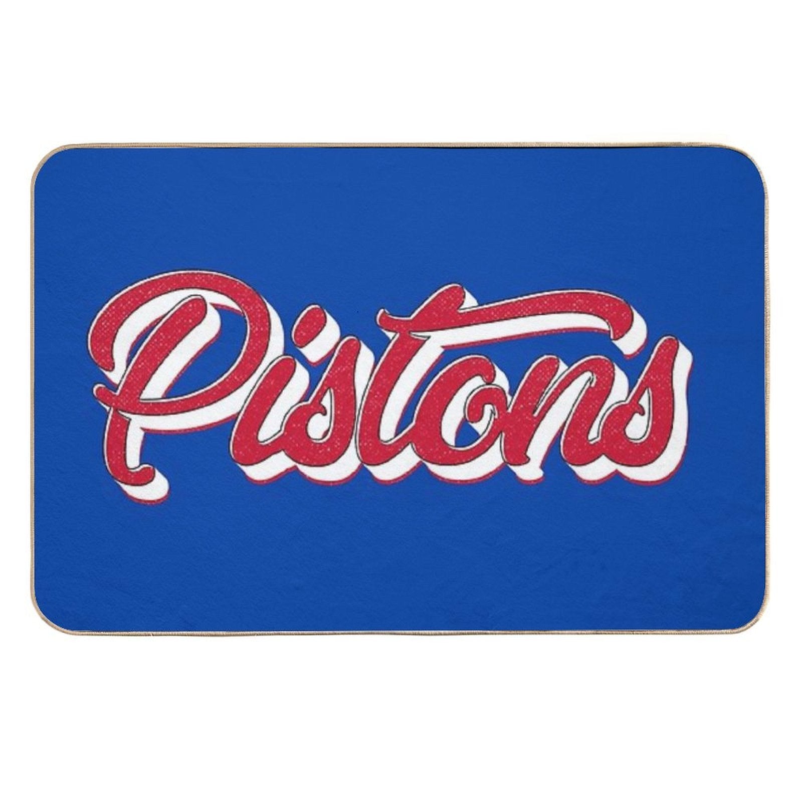 Retro Detroit Pistons Vintage  Dirt-Trapping Bath Mat