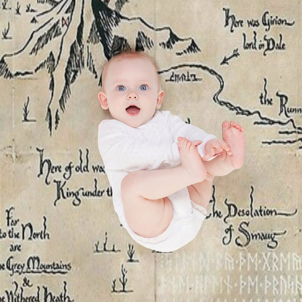 The Map of Live Multi-functional Throw Blanket