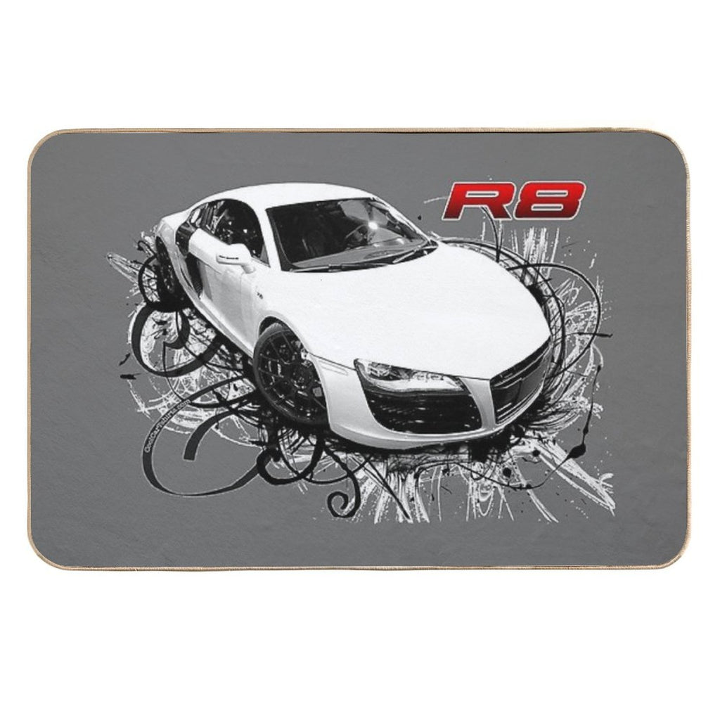 Audi R8 in Swirls  Long-Lasting Bath Mat