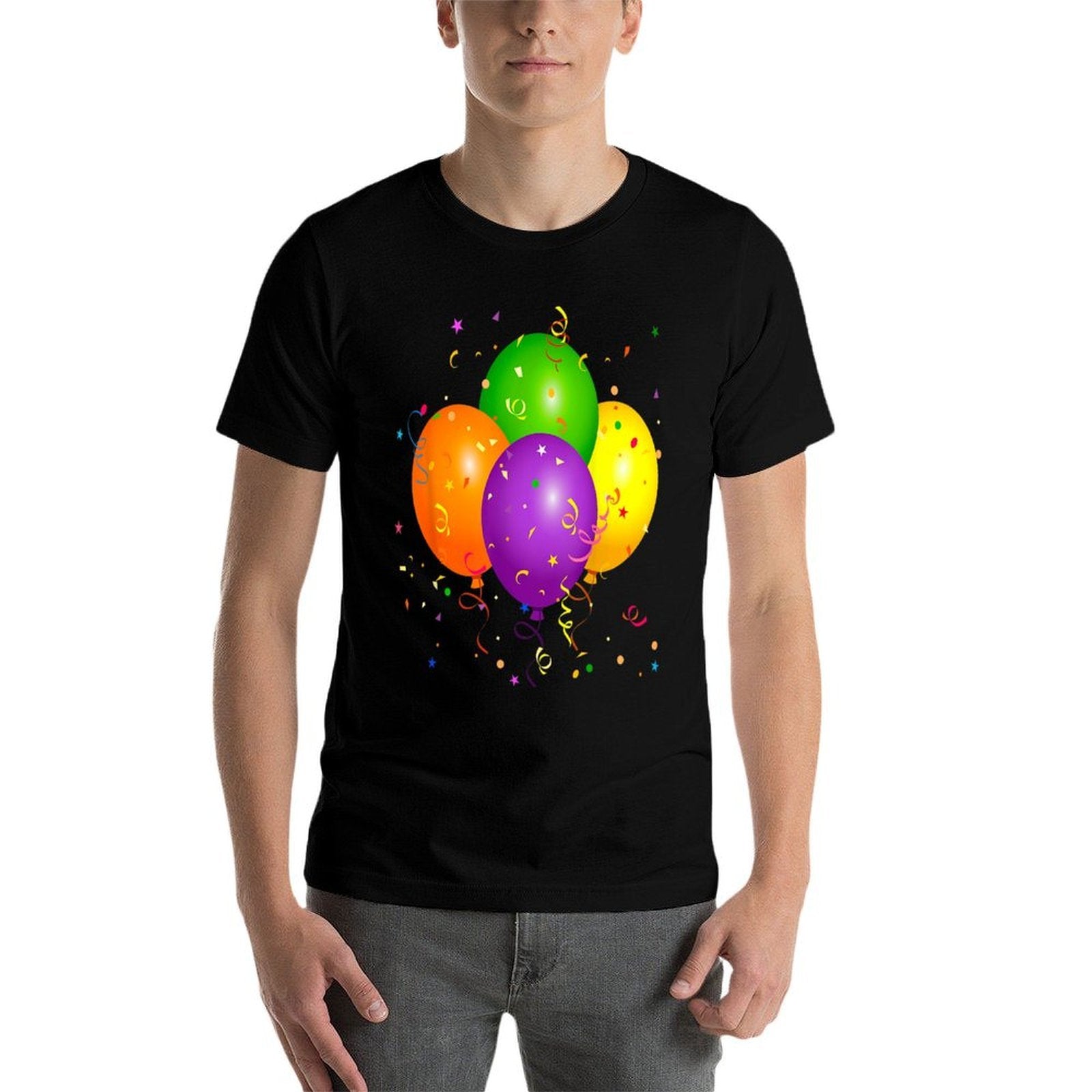 It's My Party Balloons Birthday Party Time  High-quality Stitching T-Shirt