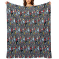 Clara's Nutcracker Ballet Repeat by Robin Pickens Sustainable Throw Blanket