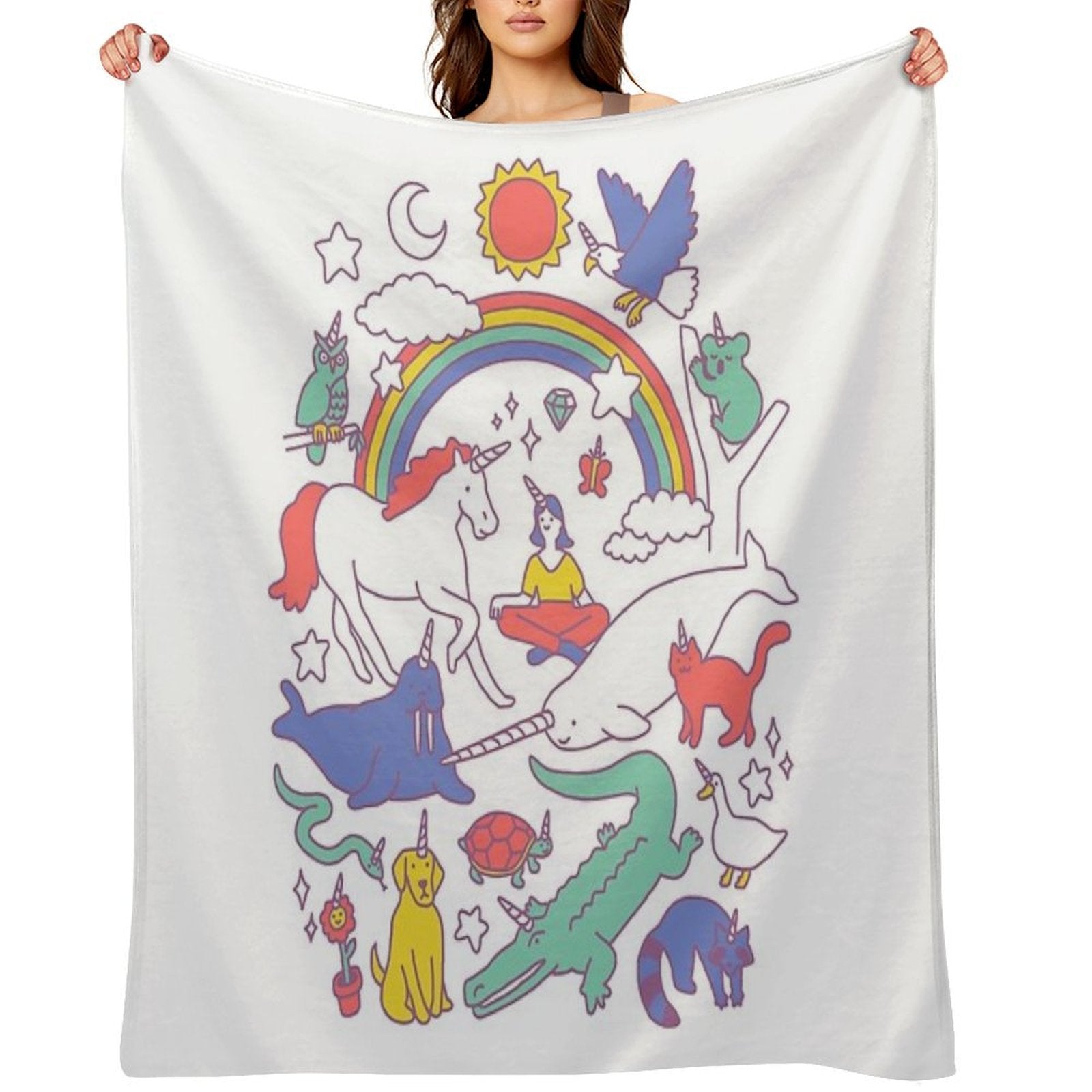 Unicorns! Premium Throw Blanket