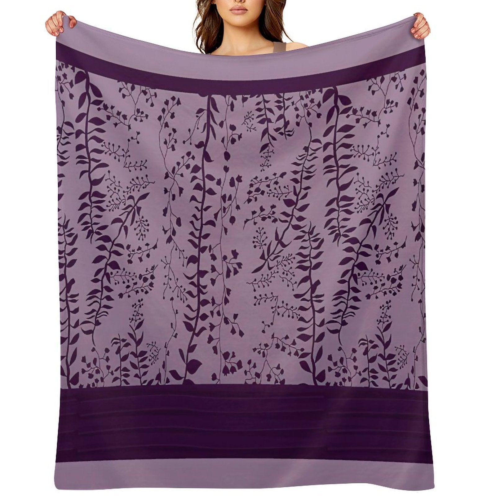 Bella Swan's Comforter Set Replica  Purples Cool - Version 2  Twilight Saga Fanart Sustainable Throw Blanket