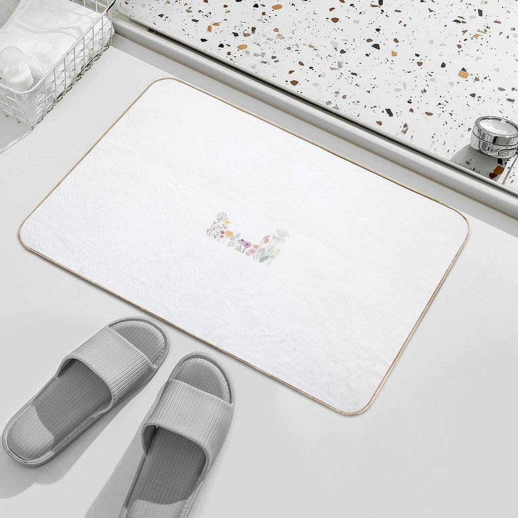 Wildflowers  Non-Slip Bath Mat