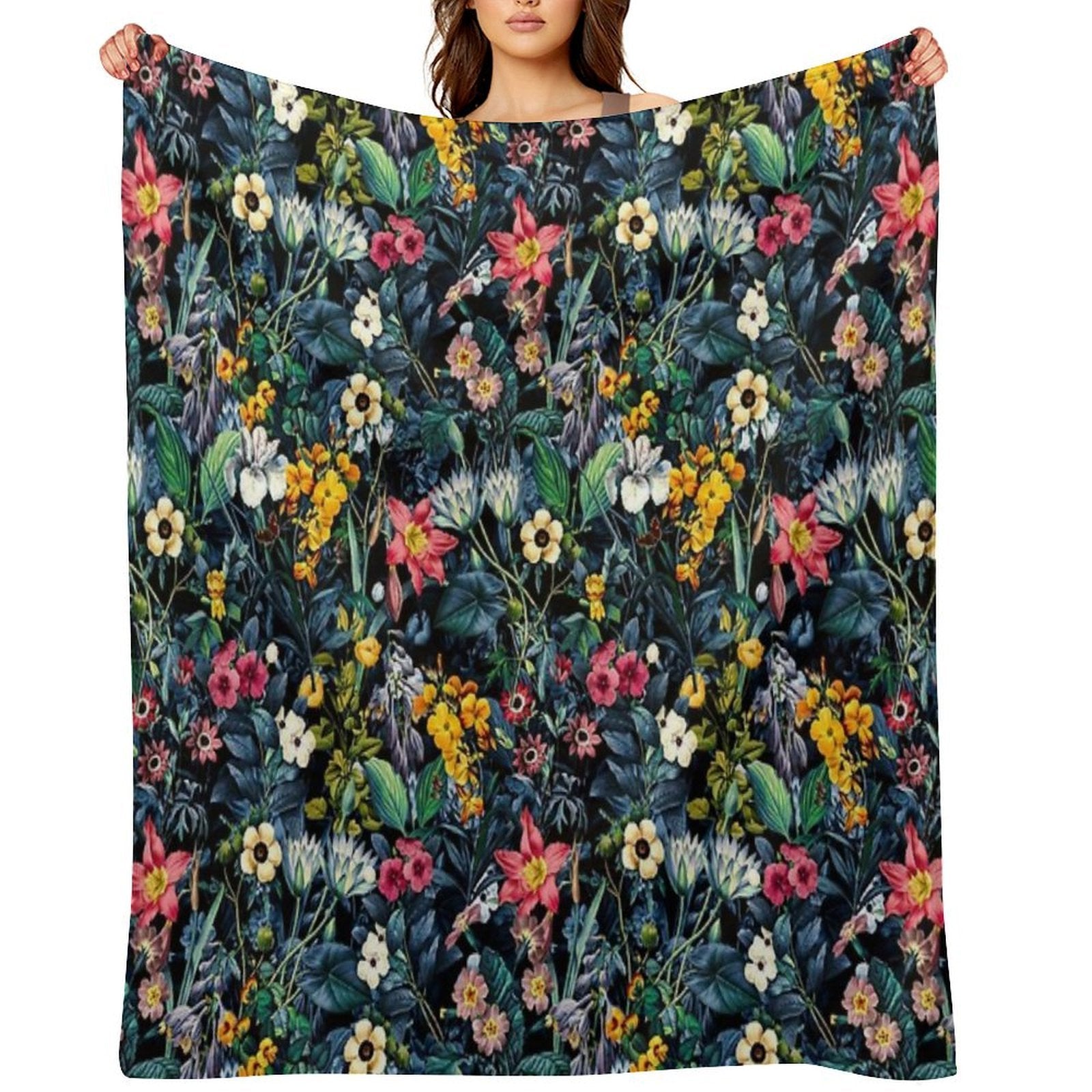 Exotic Garden Quick-dry Throw Blanket