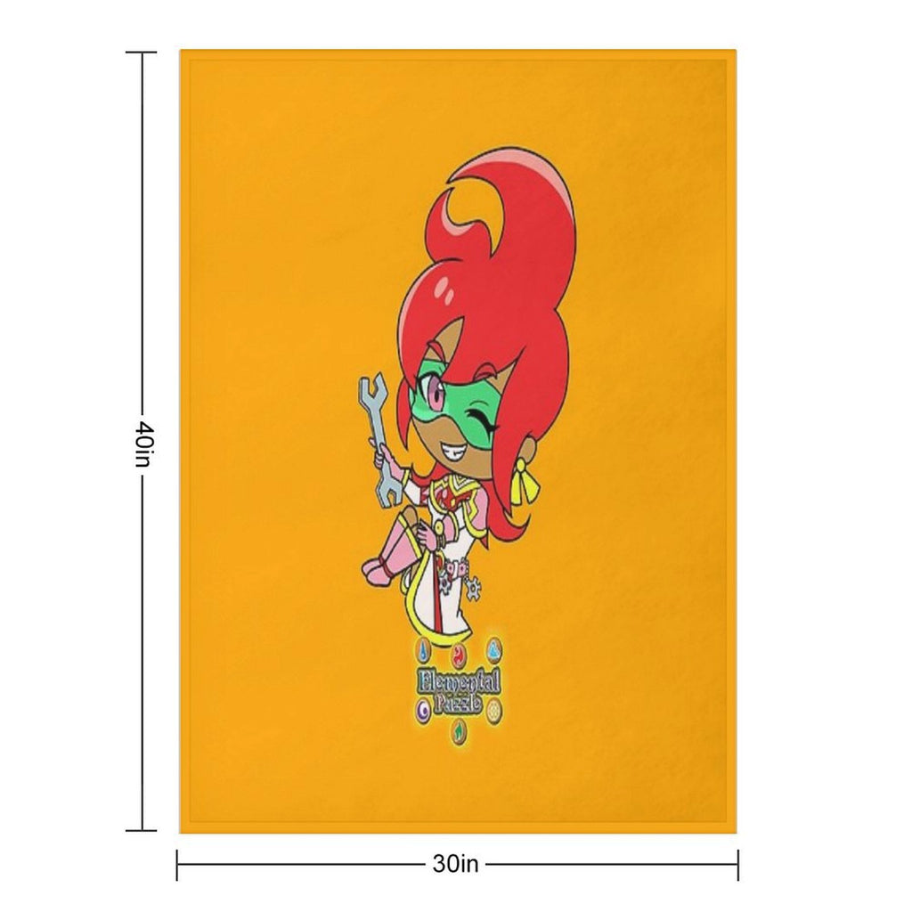 Chibi Feuket Anti-pilling Throw Blanket