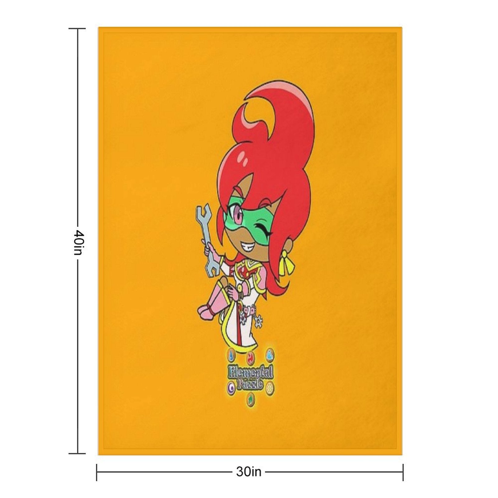 Chibi Feuket Anti-pilling Throw Blanket