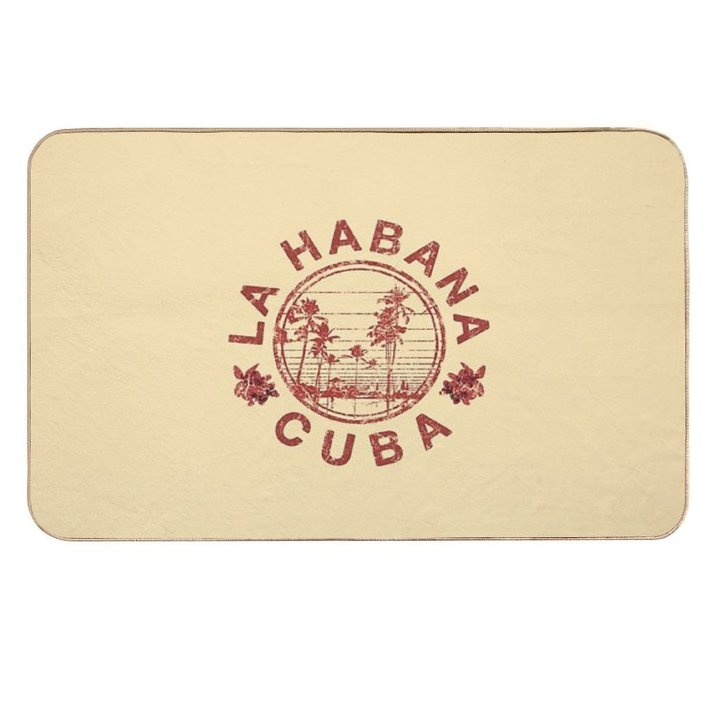 Havana Cuba La Habana Vintage Sunset Retro Cuban  Versatile Bath Mat