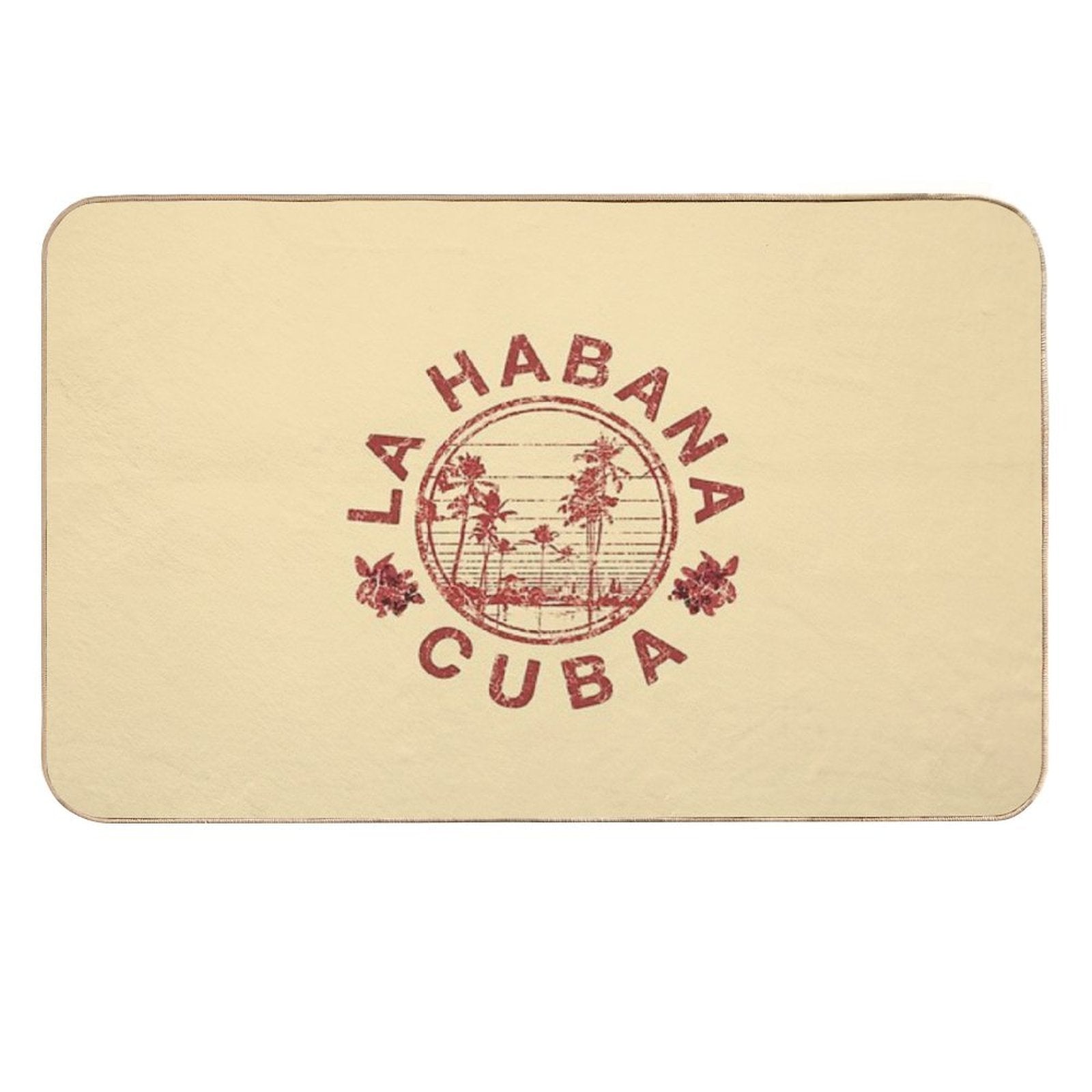 Havana Cuba La Habana Vintage Sunset Retro Cuban  Versatile Bath Mat