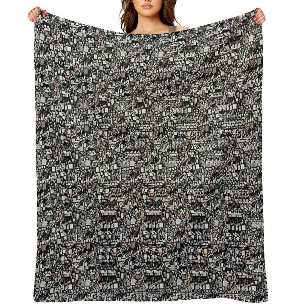 Hammer And Nail Stereogram Versatility Throw Blanket
