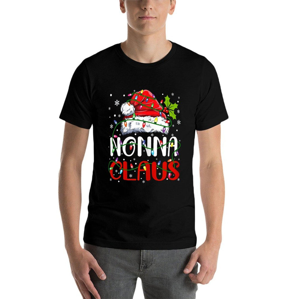 Nonna Claus Christmas Santa Matching Family Xmas Pajamas  Breathable T-Shirt