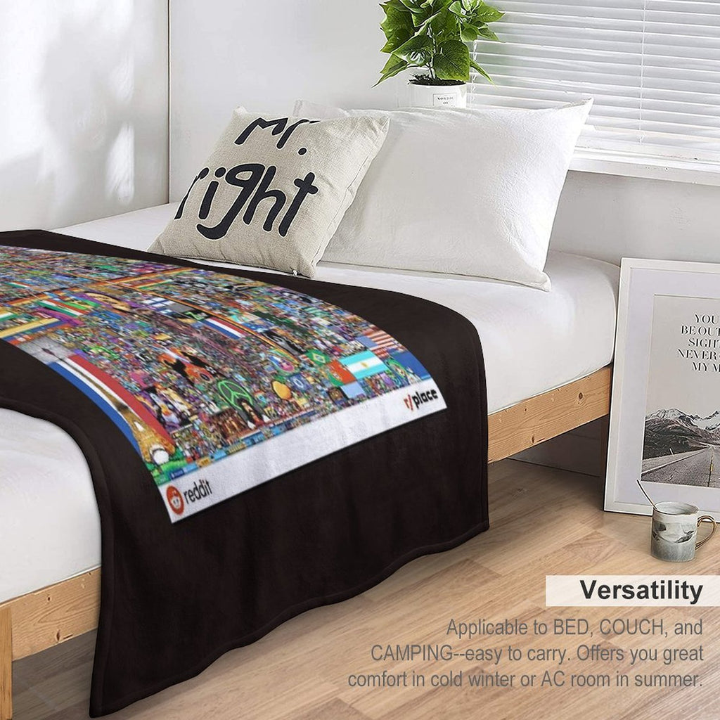 Rplace - Reddit Digital Art - 2022 Classic T-Shirt Sustainable Throw Blanket