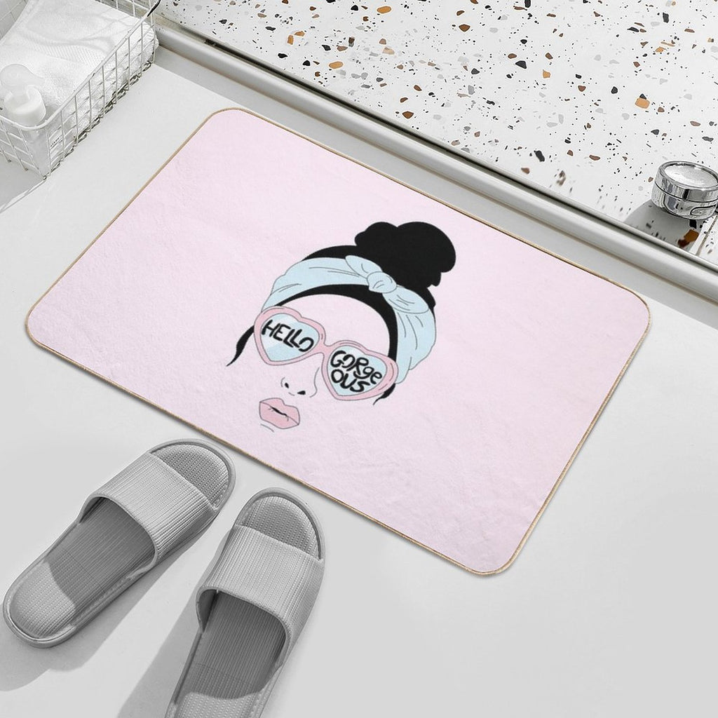 Hello Gorgeous Durable Bath Mat