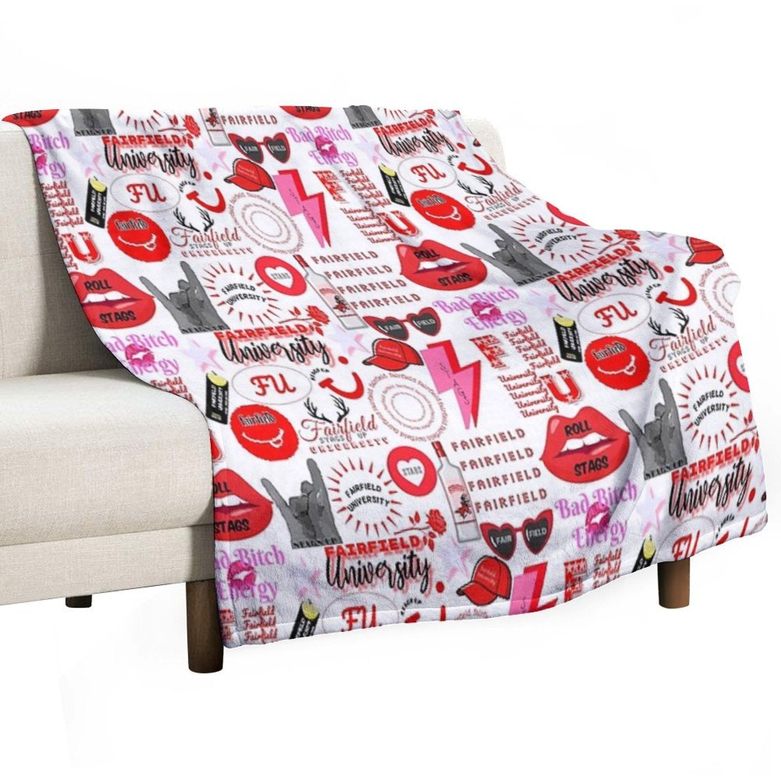 Fairfield University Quick-dry Throw Blanket