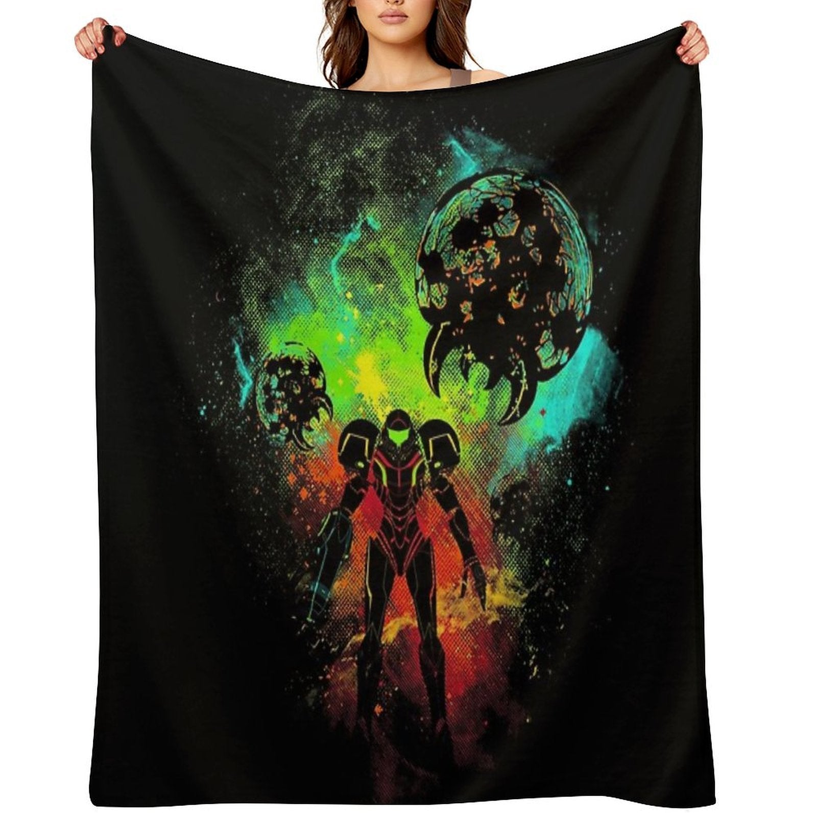 Bounty Hunter of Space Compact Throw Blanket