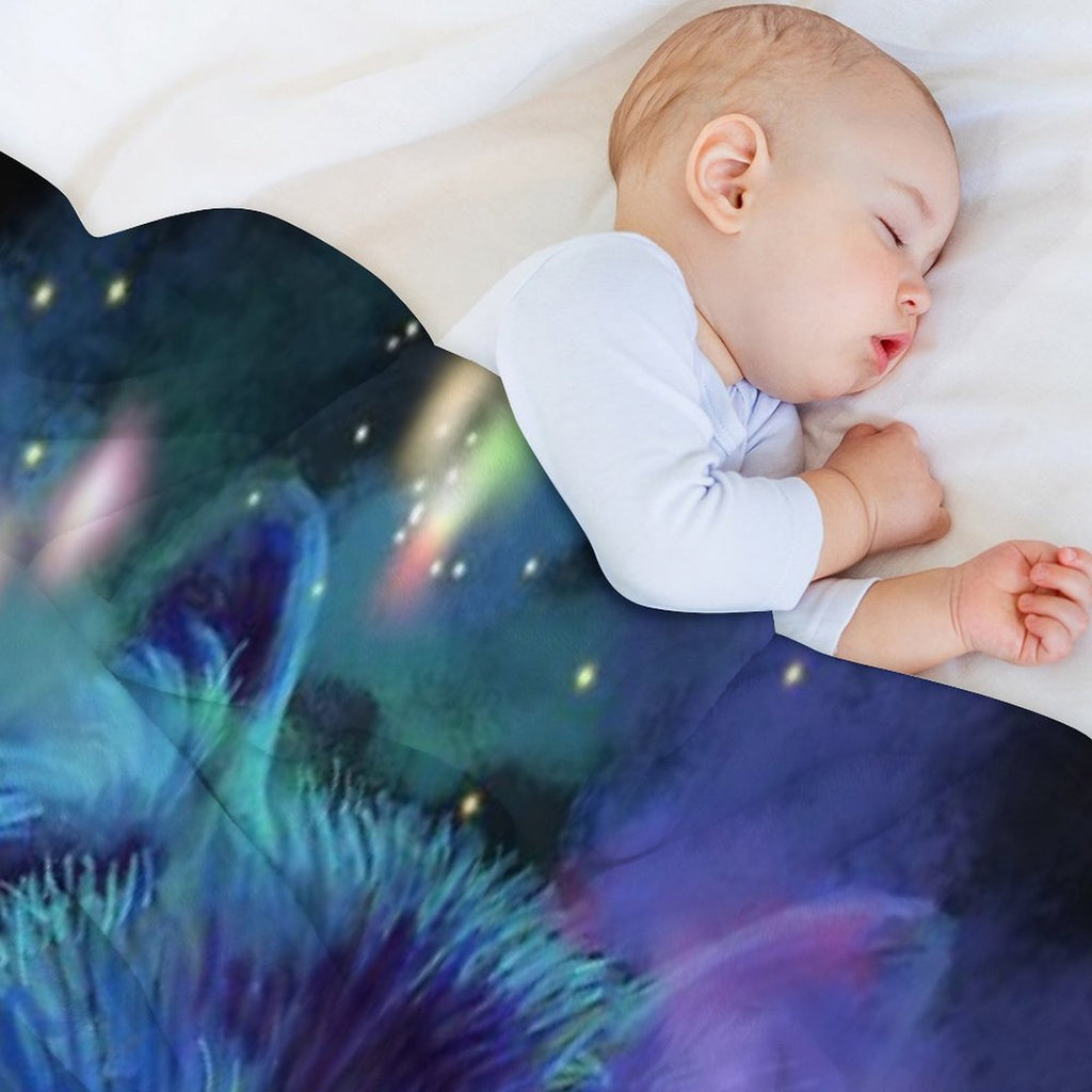 Astral Wolf Velvety-soft Throw Blanket