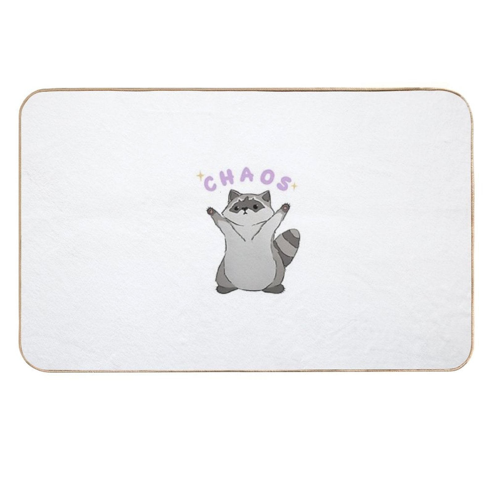 Raccoon Chaos  Easy To Clean Bath Mat