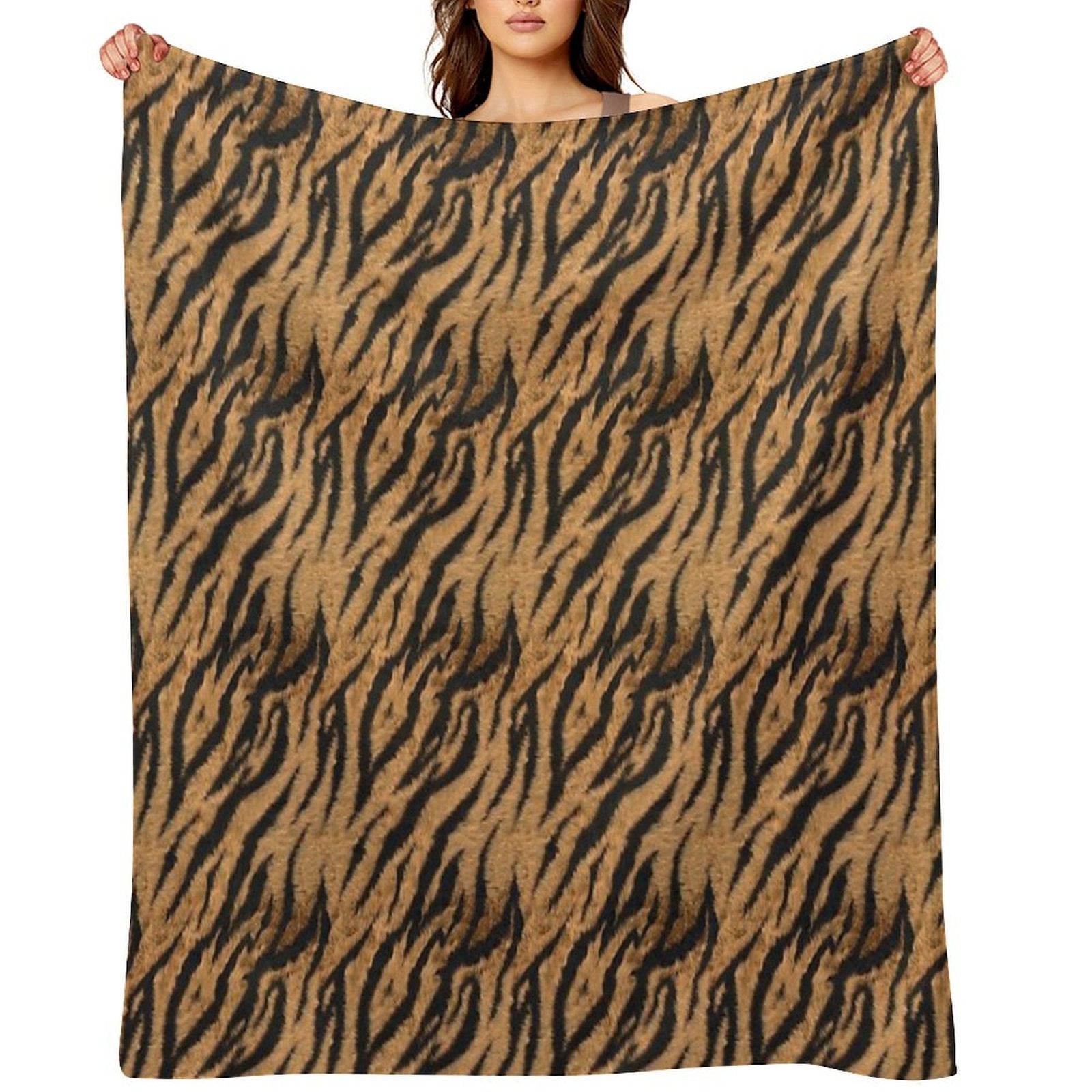 Tiger Skin Gift-ready Throw Blanket