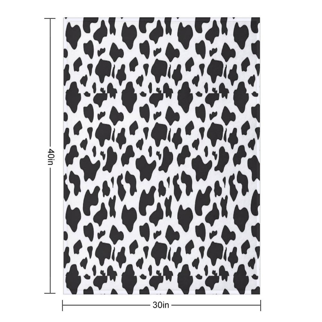 Cow Print Easy Care Throw Blanket