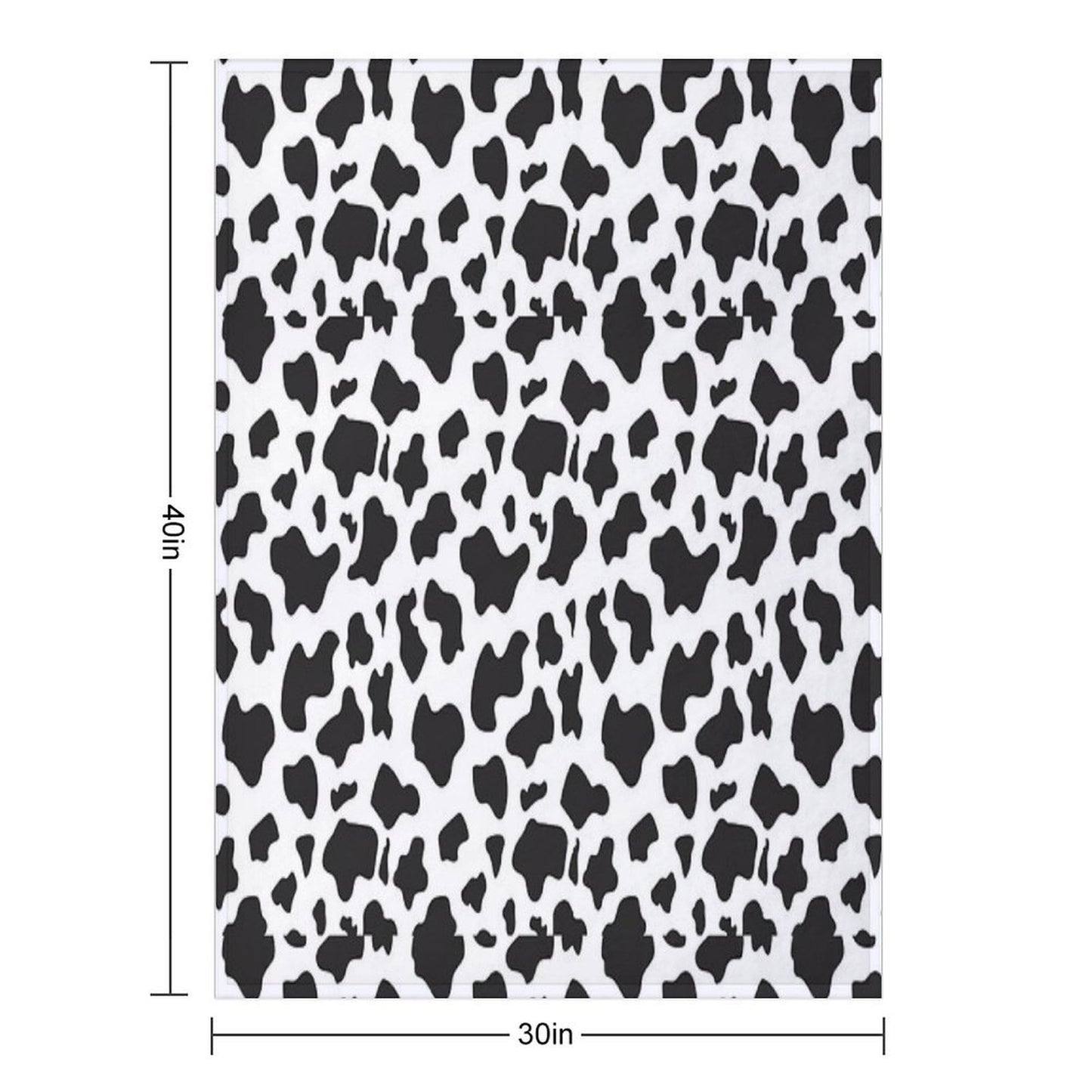 Cow Print Easy Care Throw Blanket
