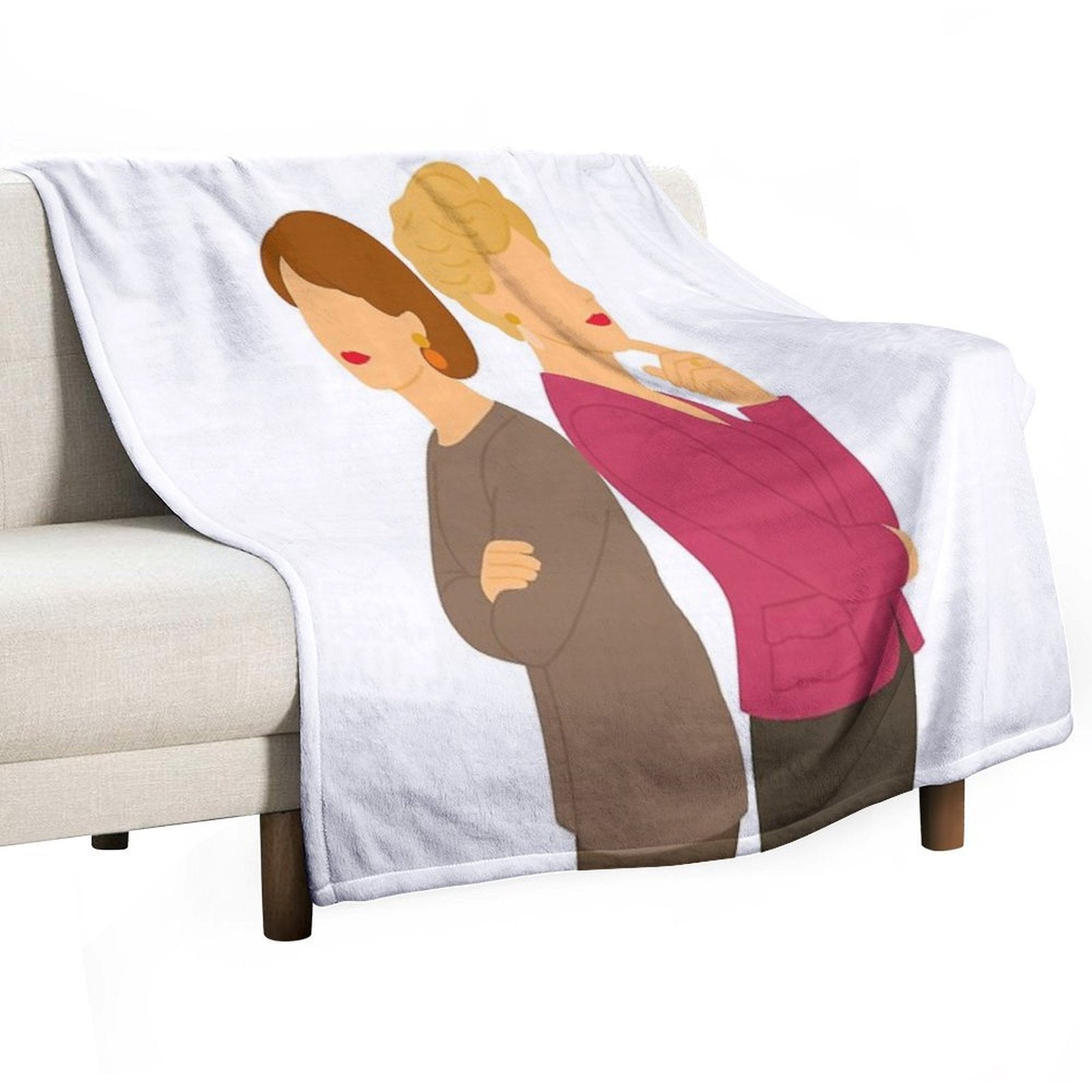 Catherine & Liliane All-season Throw Blanket