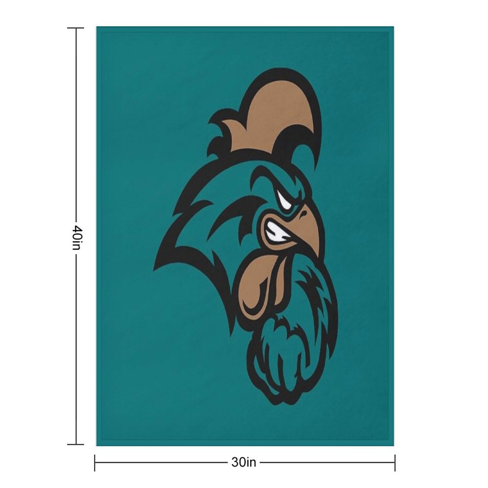 The Coastal Carolina Chanticleers Machine-washable Throw Blanket