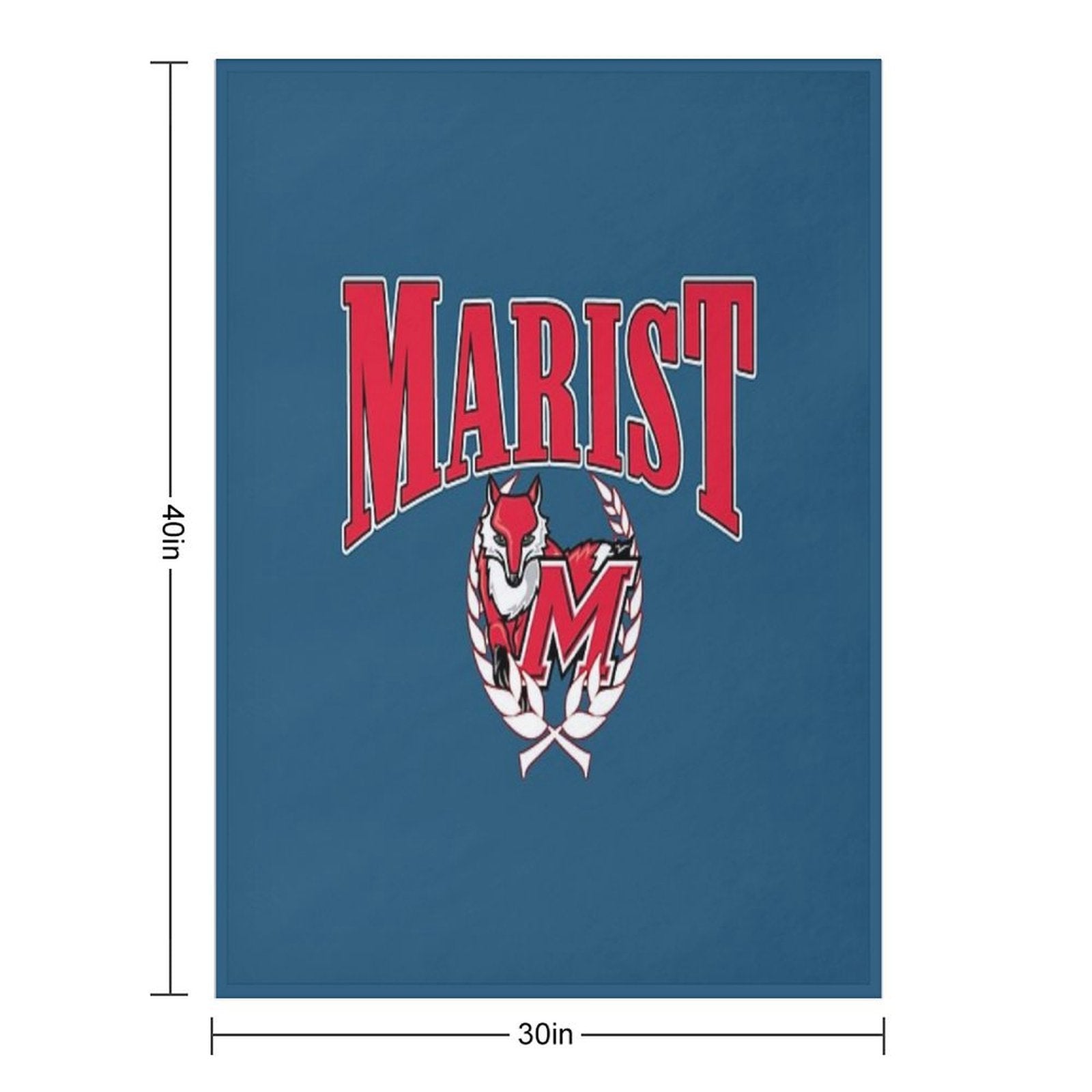 Marist College Vintage Arch Compact Throw Blanket