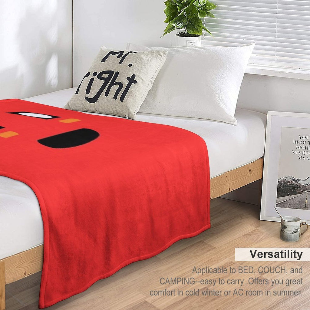 Cute Miata Face Anti-pilling Throw Blanket