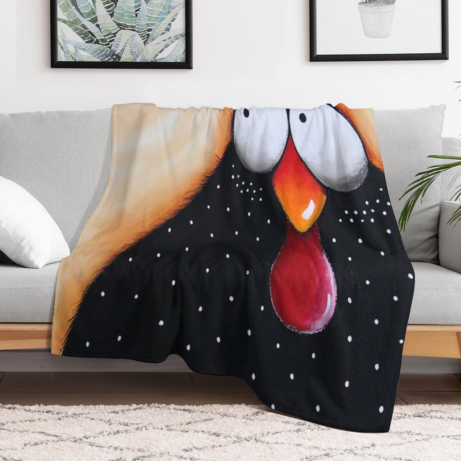 Chicken Soup Quick-dry Throw Blanket