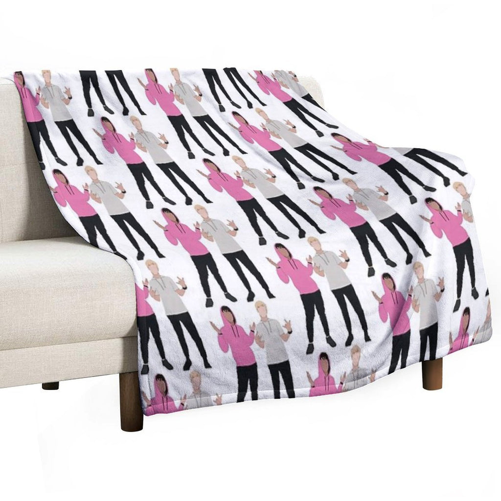 Sam And Colby Durable Throw Blanket