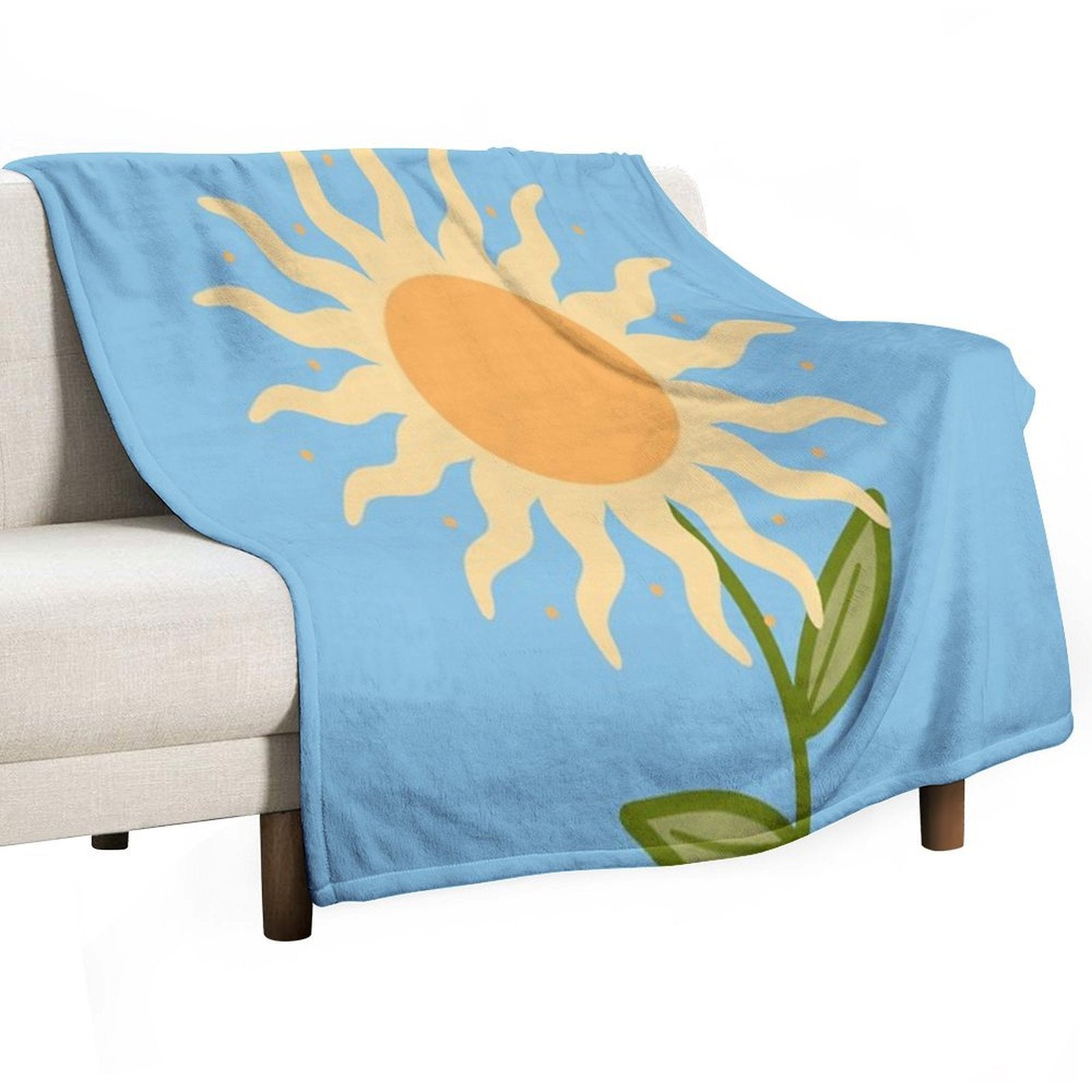 Sun Flower Lightweight Throw Blanket