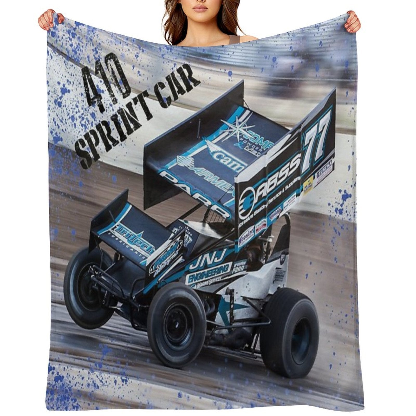 Big 410 Sprint Car Plush Throw Blanket