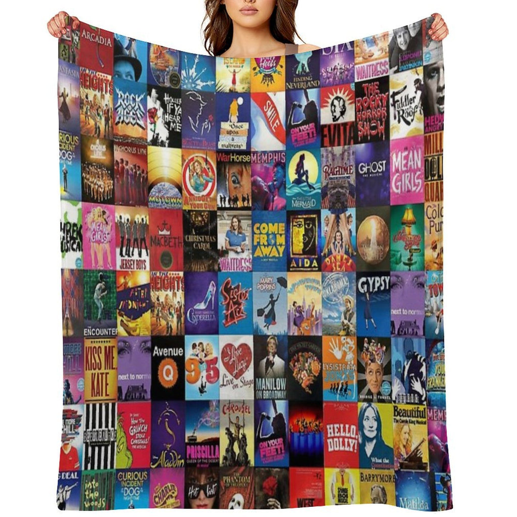 Broadway Theater Plush Throw Blanket