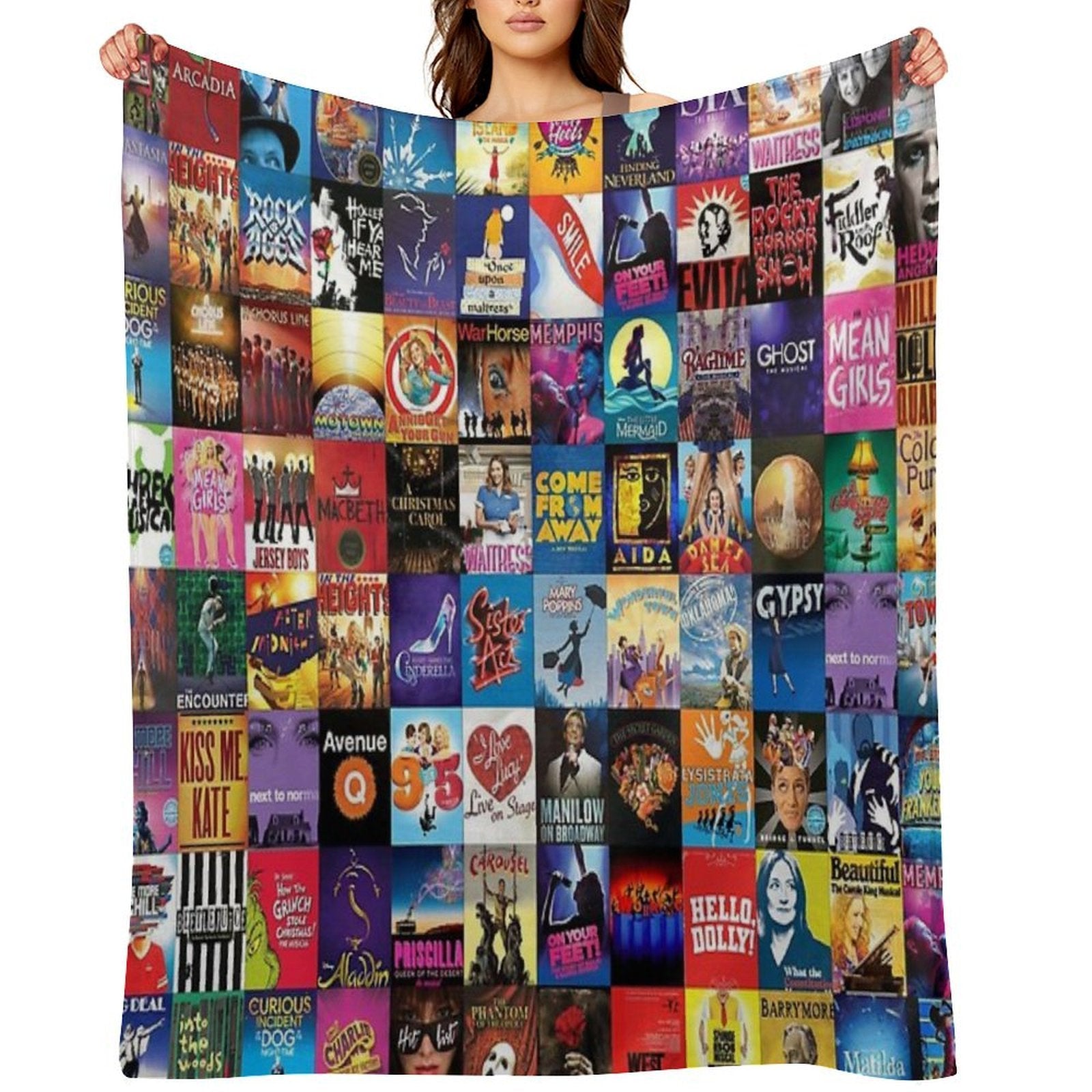 Broadway Theater Plush Throw Blanket