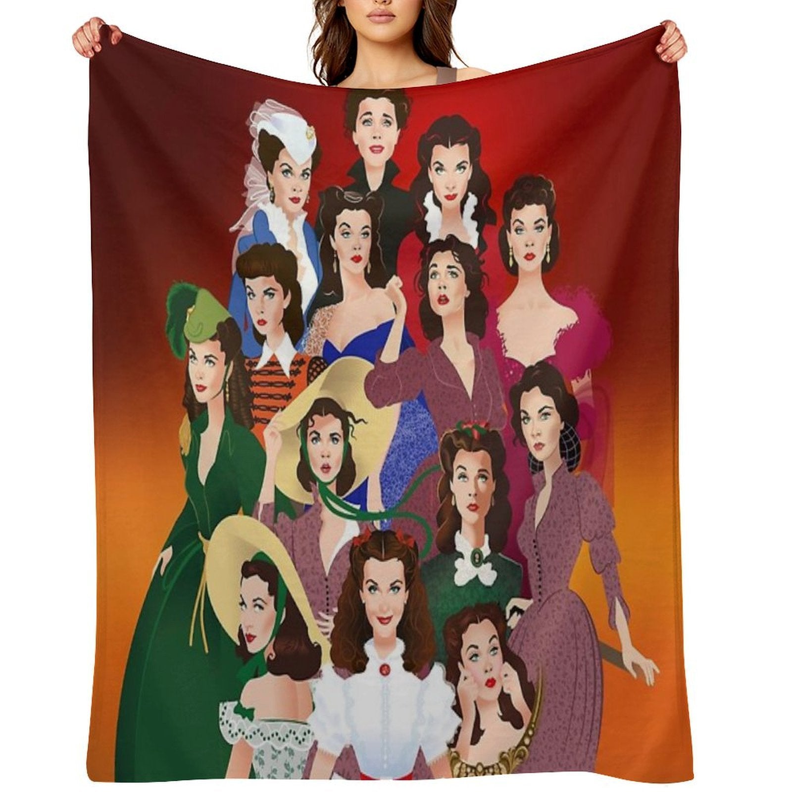 Scarlett O'Hara Compact Throw Blanket