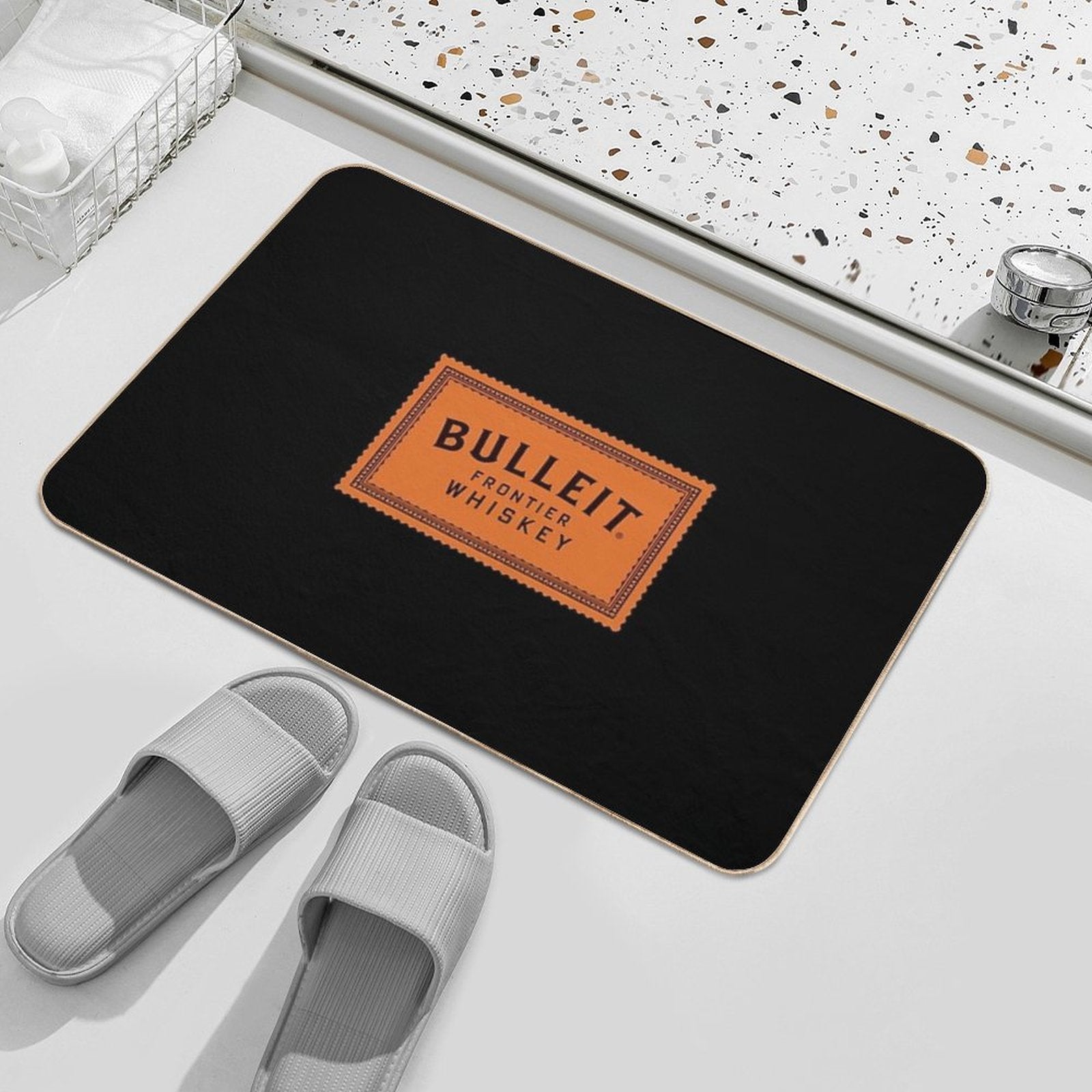Bulleit Bourbon  Easy To Clean Bath Mat