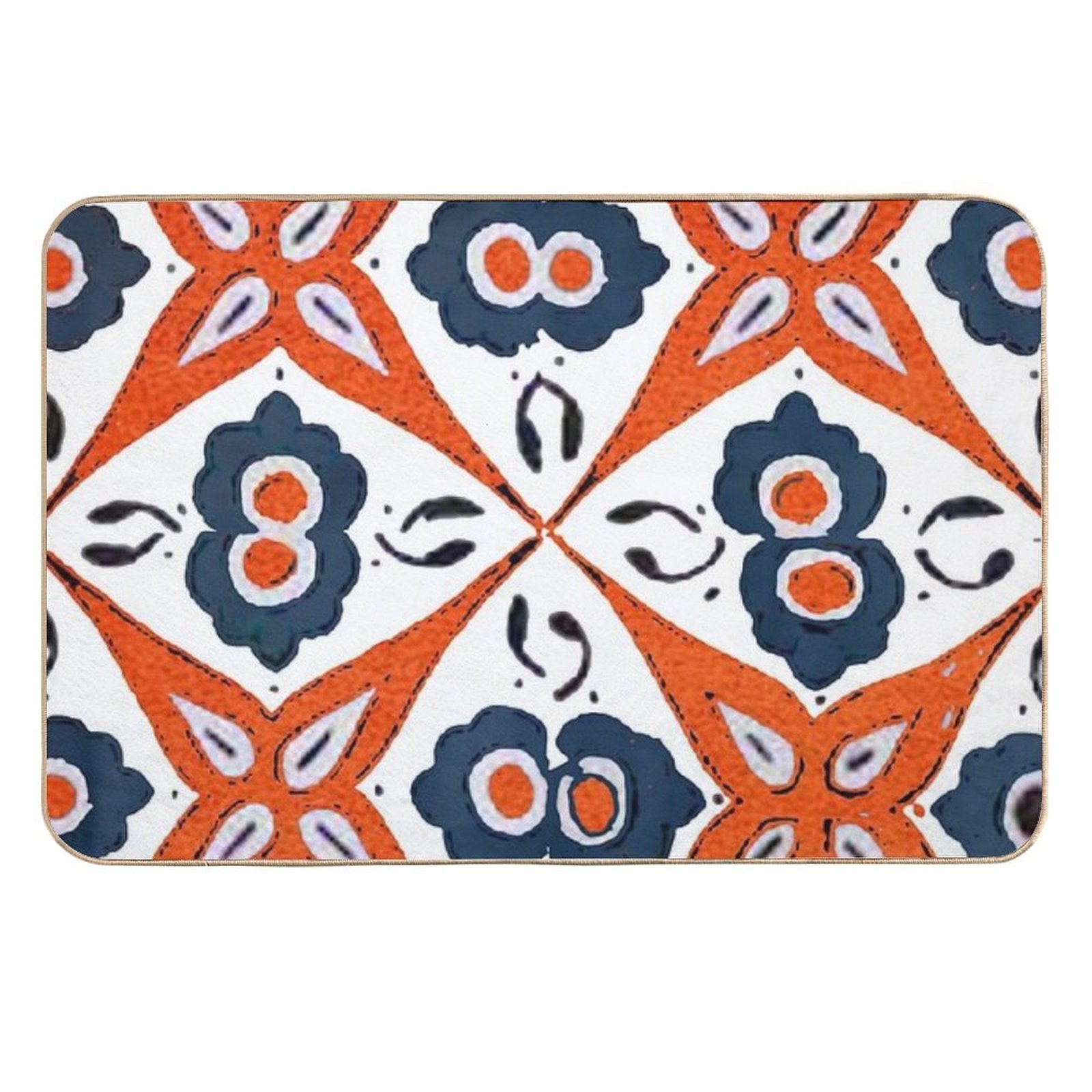 Colorful Moroccan Kilim  Boho Pillows Design  Multi-Purpose Bath Mat